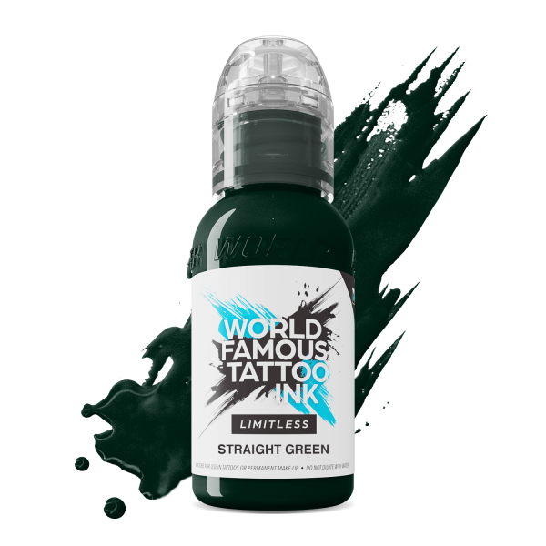 Straight Green 30ml     - World Famous Limitless Tattoo Ink