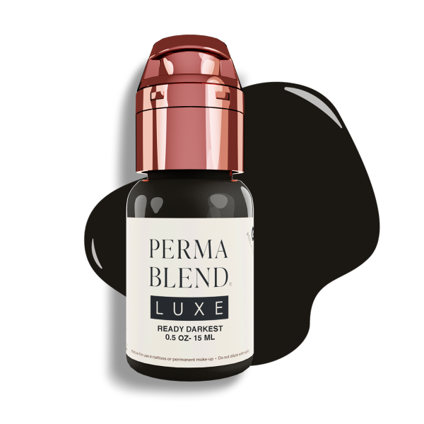 Perma Blend Luxe PMU Ink -Ready,Set,Go Pre-Modfied Set Ready Darkest 15ml