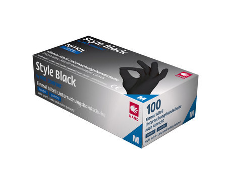 STYLE Black nitrile gloves