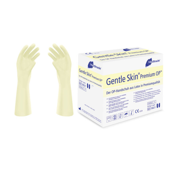 Surgical latex gloves "Gentle-Skin" powder-free